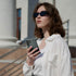 ACS05609 - Galaxy S23 Ultra Case Thin Fit in black showing the back
